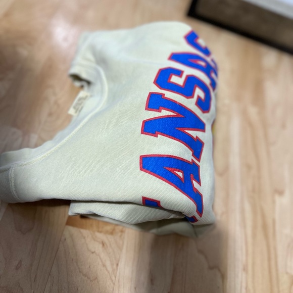 kansas KU Comfort Colors Unisex Size Small Cream Color - Picture 6 of 9